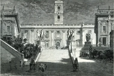Facade of the Senatorial Palace, Rome